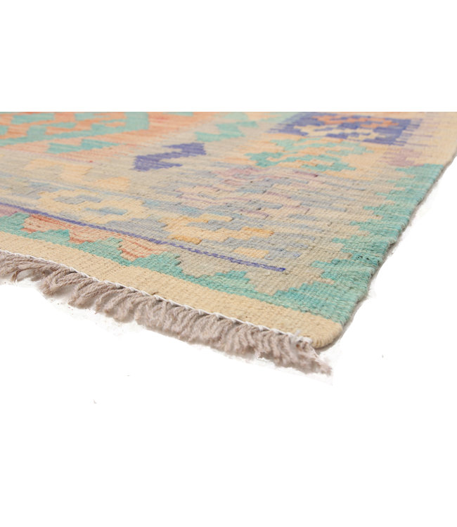 Handgewebte Orientalisch Wolle Kelim Teppich 193X154 cm