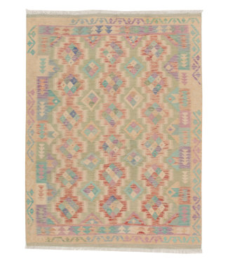Handgewebte Orientalisch Wolle Kelim Teppich 192X153cm