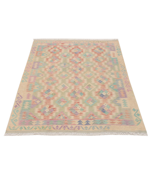 Handgewebte Orientalisch Wolle Kelim Teppich 192X153cm