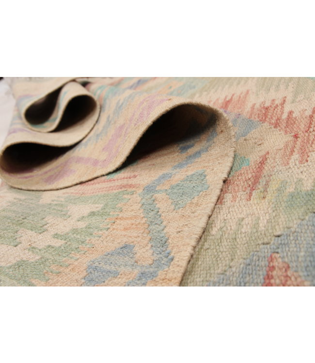 Handgewebte Orientalisch Wolle Kelim Teppich 192X153cm