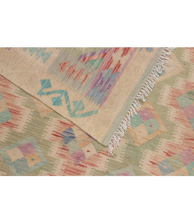 Handgemaakt Oosters Kelim Wol Vloerkleed 192X153cm