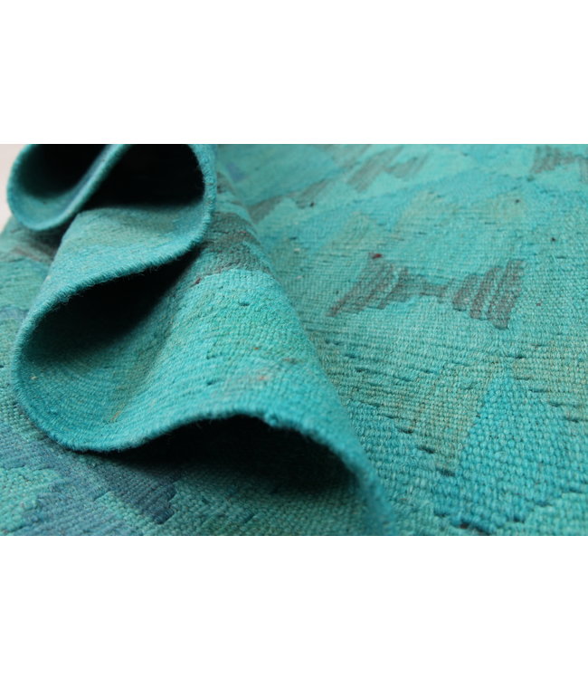 Handgewebte Orientalisch Wolle Kelim Teppich 203X140cm