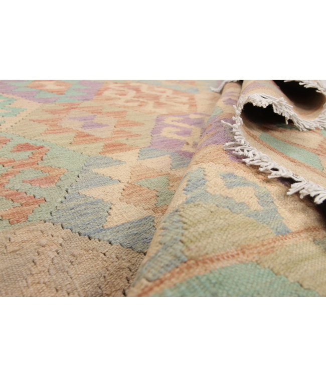 Handgewebte Orientalisch Wolle Kelim Teppich 199X152cm