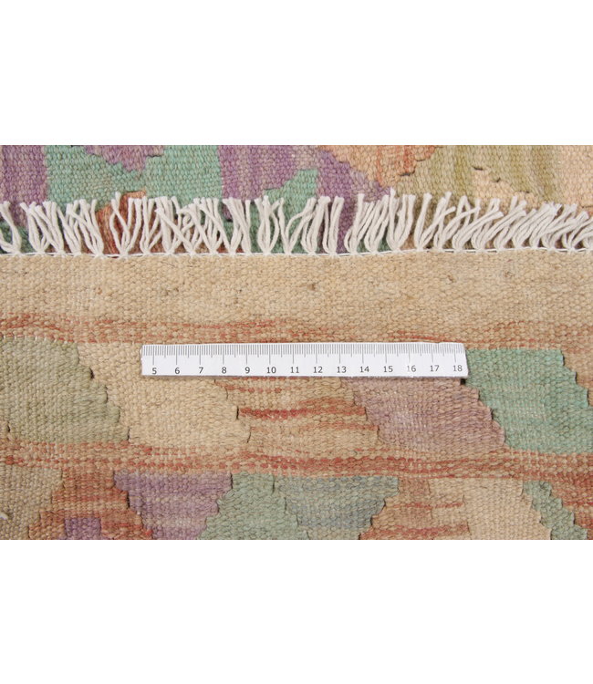 Hand Woven Afghan Wool Kilim Area Rug 199X152cm