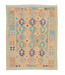 Hand Woven Afghan Wool Kilim Area Rug 198X147 cm
