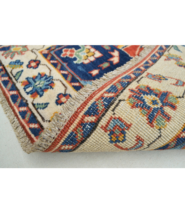 Traditional Wool Rug Tribal 4'95x3'60 Hand knotted  carpet  Royal kazak