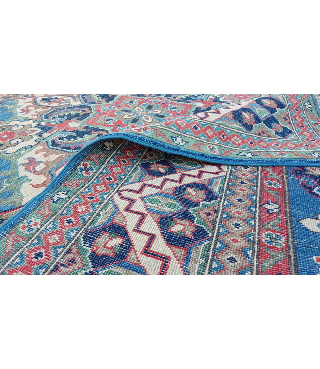 Hand knotted 10'x 7'9  wool kazak area rug 303x246 cm  Oriental carpet