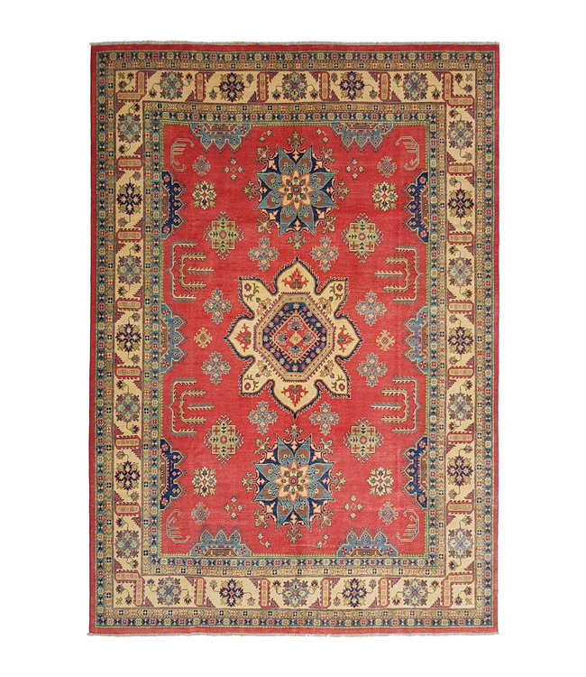 Handgeknoopt kazak tapijt 366x273 cm  oosters kleed vloerkleed