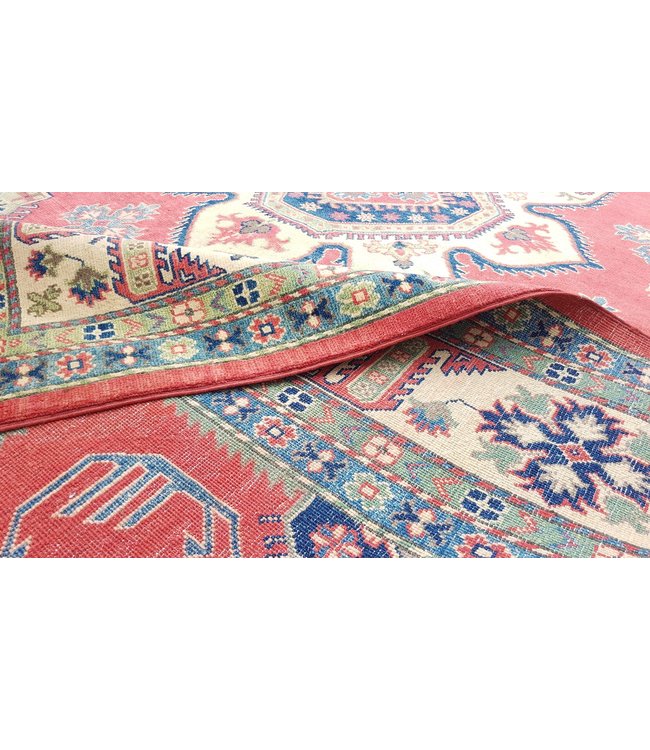 Hand knotted  12'x 8'9 wool kazak area rug  366x273 cm Oriental carpet