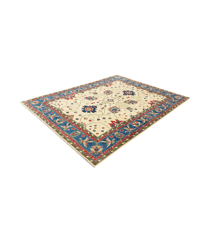 shal Hand knotted  11'8x 9' wool kazak area rug  360x275 cm  Oriental carpet