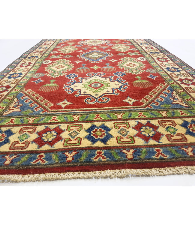 Handgeknoopt RoyalRood kazak tapijt 157x94 cm vloerkleed Traditional