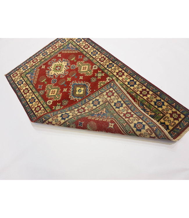 Handgeknoopt RoyalRood kazak tapijt 157x94 cm vloerkleed Traditional
