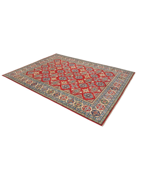 Handgeknoopt kazak tapijt 363x268 cm  oosters kleed vloerkleed