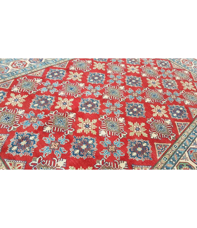 Handgeknoopt kazak tapijt 363x268 cm  oosters kleed vloerkleed
