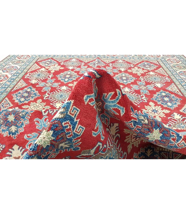 Traditional Wool Rug Tribal 4'95x3'60 Hand knotted  carpet  Royal kazak