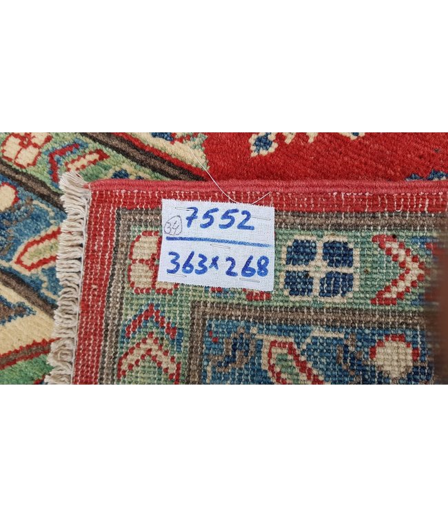 Traditional Wool Rug Tribal 4'95x3'60 Hand knotted  carpet  Royal kazak