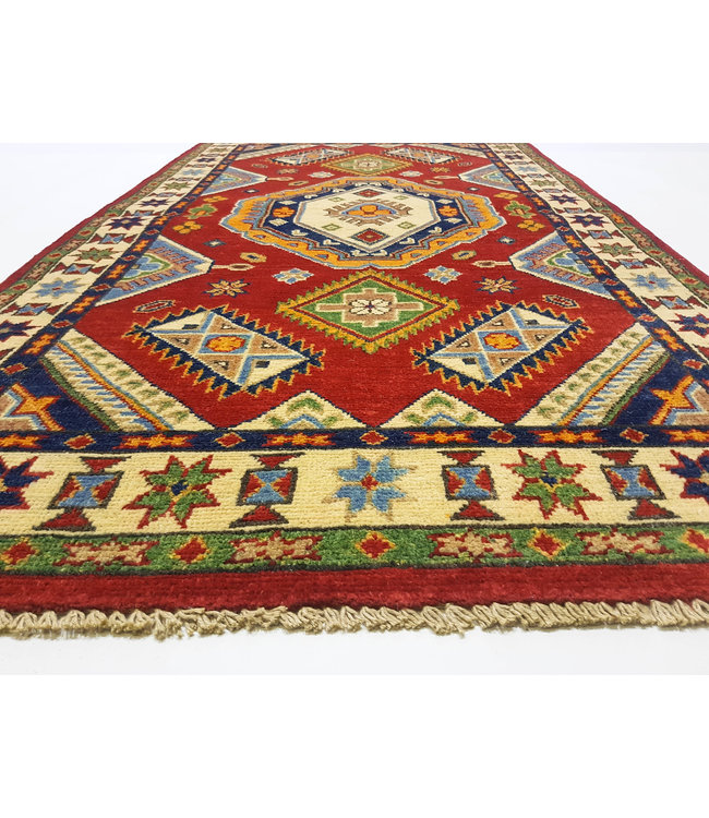 Handgeknüpft wolle kazak teppich 155x88 cm  Orientalisch  teppich