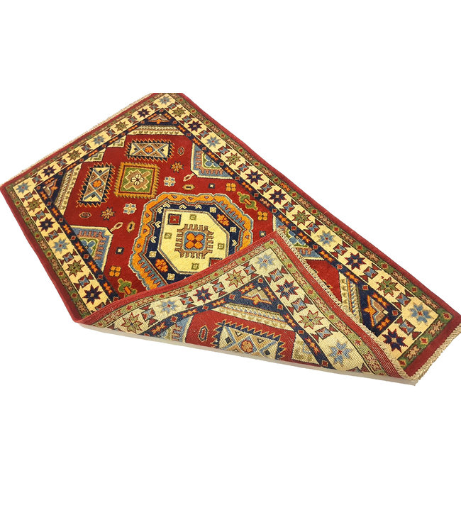 Traditional Wool Rug Tribal 5'08x2'88 Hand knotted  carpet  Royal kazak