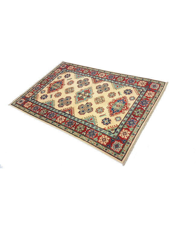 Handgeknoopt kazak tapijt 183x122 cm  oosters kleed vloerkleed