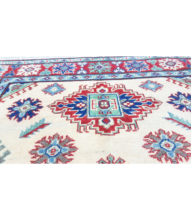 Handgeknoopt kazak tapijt 183x122 cm  oosters kleed vloerkleed