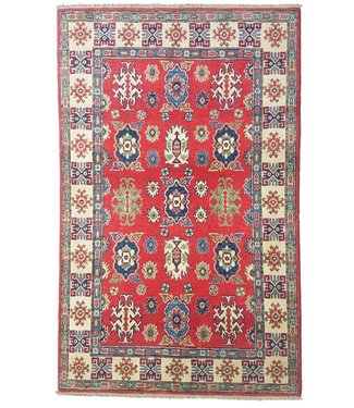 Hand knotted  5'8x3'9 wool kazak area rug  179x120 cm  Oriental carpet