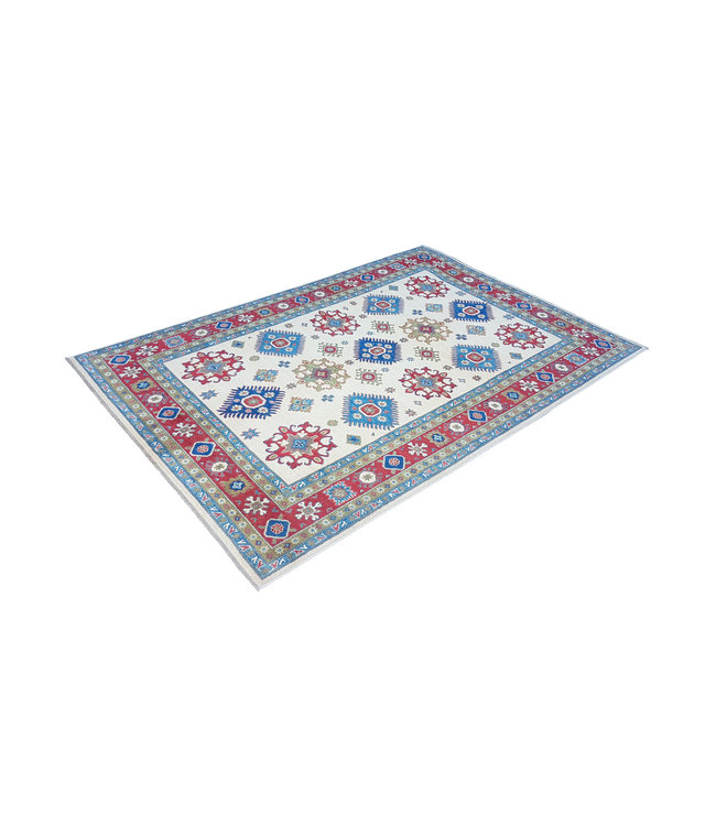 Handgeknoopt kazak tapijt 283x199 cm oosters kleed vloerkleed