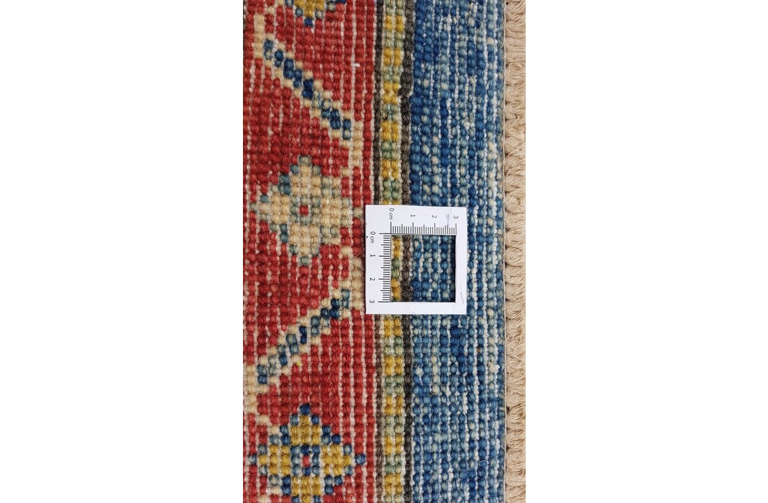 Handgeknoopt kazak tapijt 388x277 cm oosters kleed vloerkleed