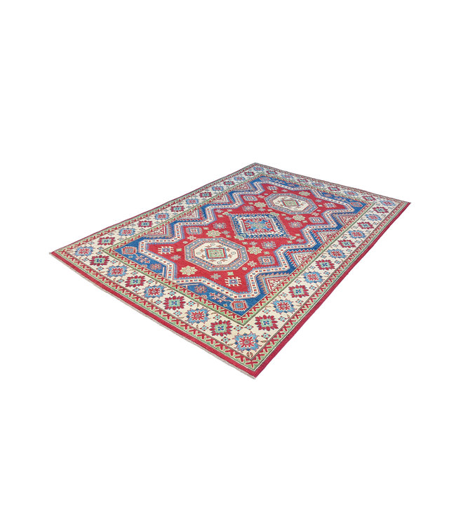 Hand knotted  8'9x6'  wool kazak area rug 273x183 cm  Oriental carpet