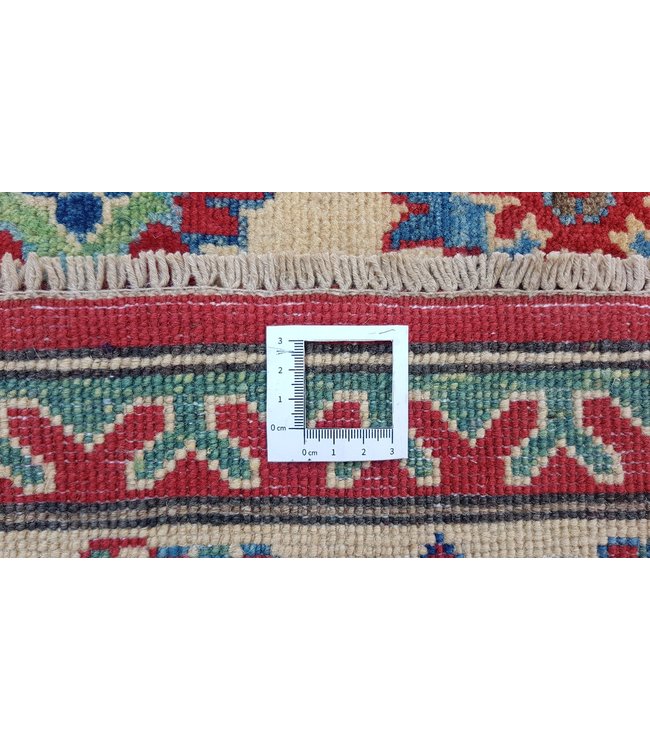 Hand knotted  8'9x6'  wool kazak area rug 273x183 cm  Oriental carpet