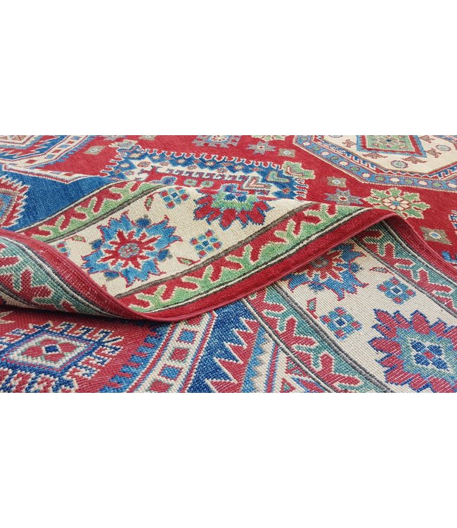 Handgeknoopt kazak tapijt 273x183 cm oosters kleed vloerkleed