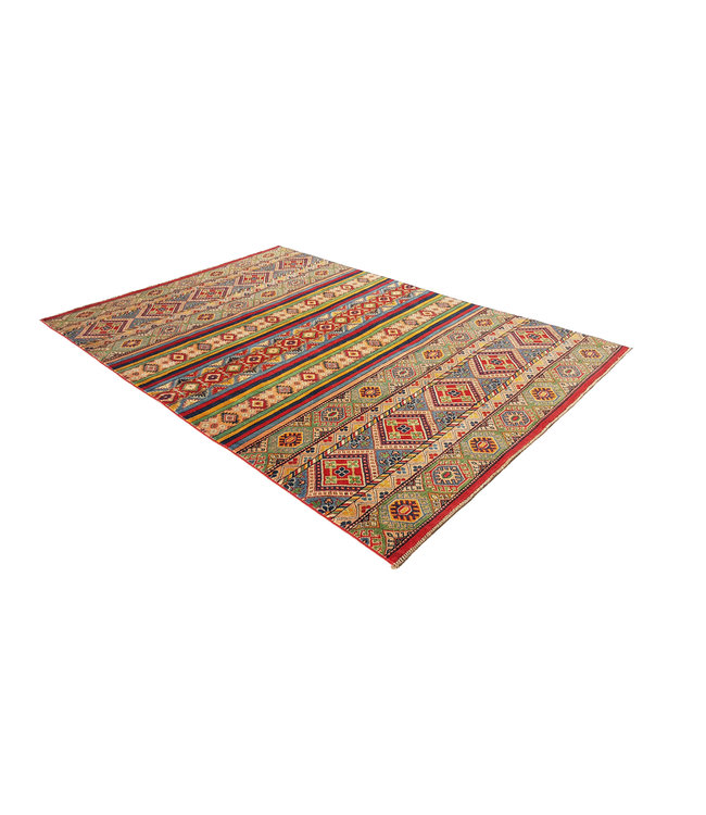 shal Handgeknoopt kazak tapijt  291x210 cm  oosters kleed vloerkleed