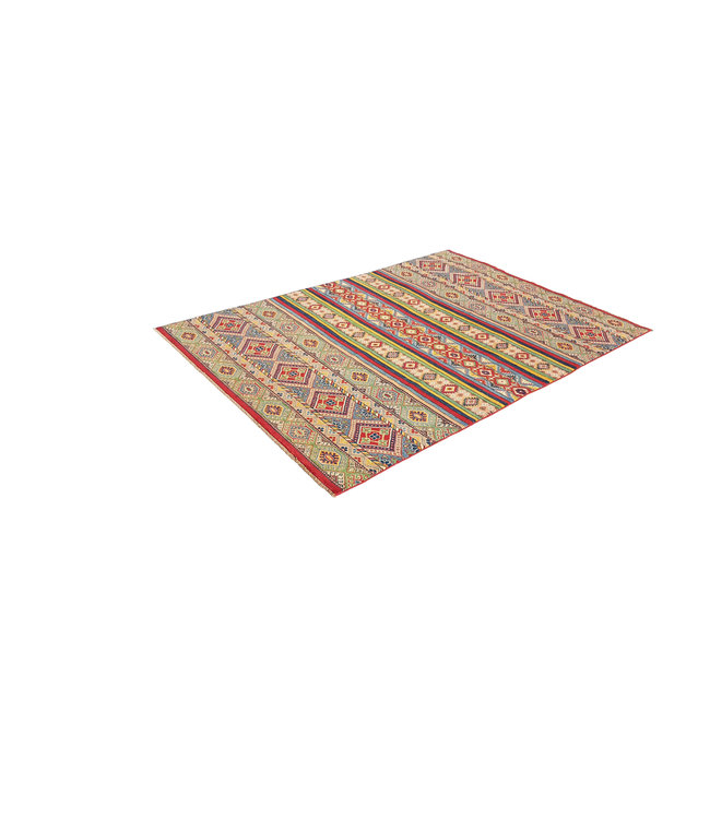 shal Hand knotted  9'5x6'8 wool kazak area rug   291x210 cm   Oriental carpet