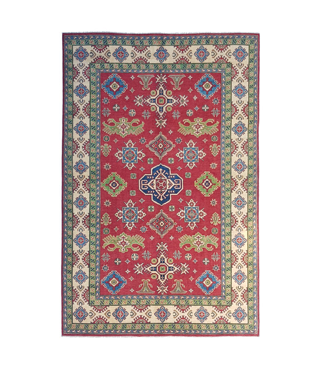 Handgeknoopt kazak tapijt 299x202 cm  oosters kleed vloerkleed