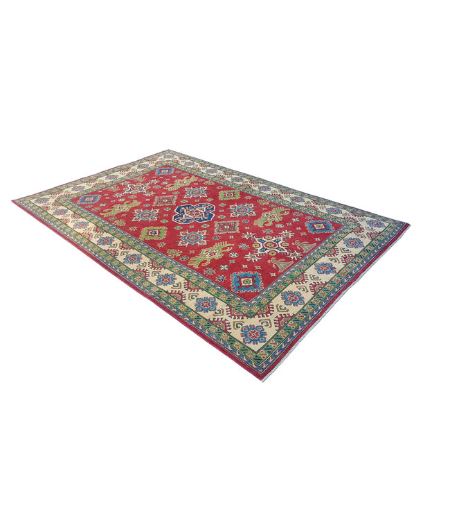 Handgeknüpft wolle kazak teppich 299x202 cm   Orientalisch  teppich