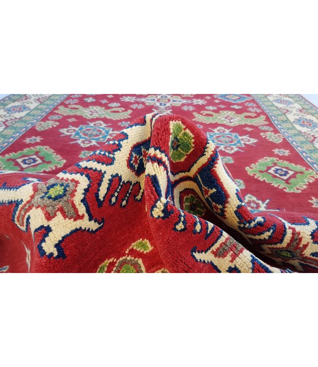 Hand knotted  9'8x 6'6 wool kazak area rug  299x202 cm   Oriental carpet
