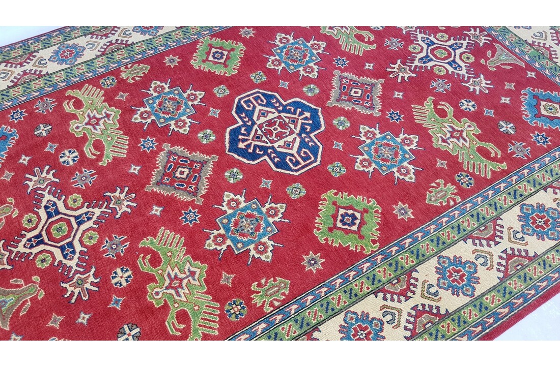 Handgeknüpft wolle kazak teppich 299x202 cm Orientalisch teppich