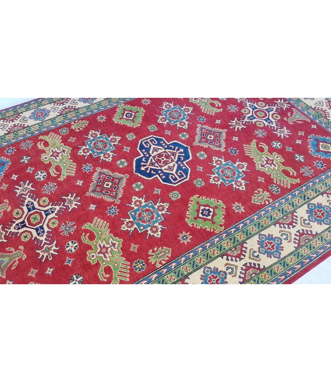 Hand knotted  9'8x 6'6 wool kazak area rug  299x202 cm   Oriental carpet