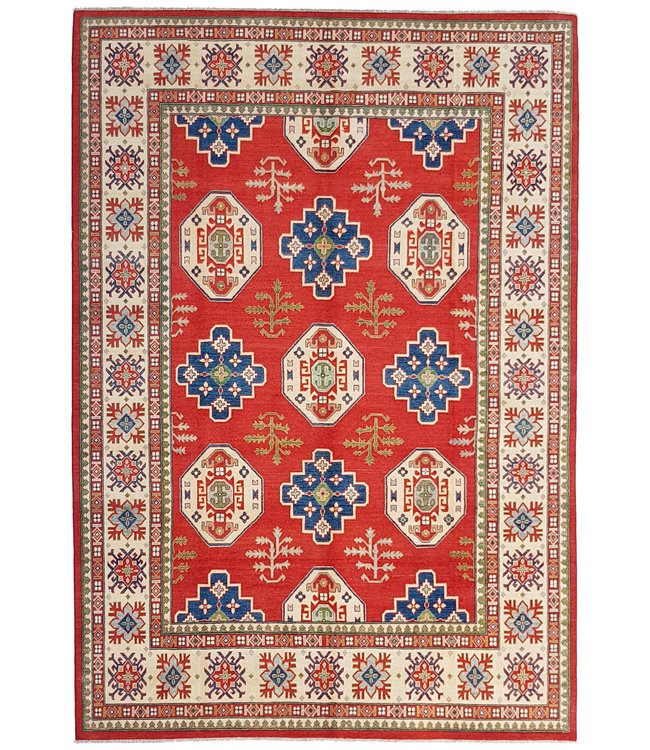 shal Hand knotted  11'9x 8'8 wool kazak area rug  365x270 cm  Oriental carpet