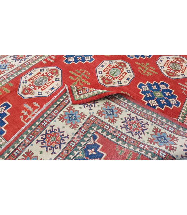 Handgeknoopt kazak tapijt 365x270 cm  oosters kleed vloerkleed