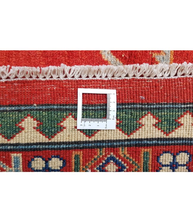 shal Hand knotted  11'9x 8'8 wool kazak area rug  365x270 cm  Oriental carpet