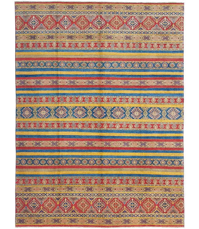 Handgeknoopt kazak tapijt 364x276 cm  oosters kleed vloerkleed