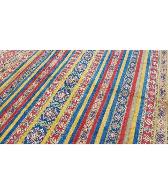 Handgeknoopt kazak tapijt 364x276 cm  oosters kleed vloerkleed