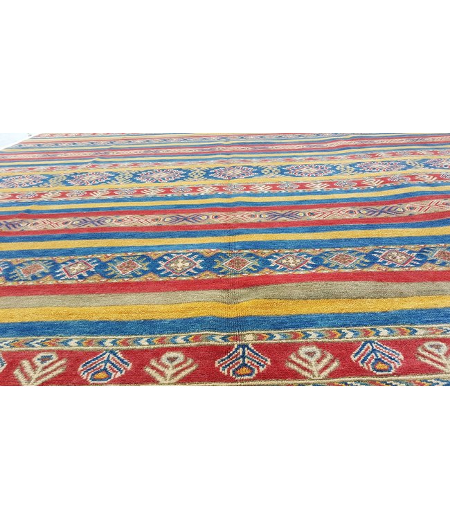 Handgeknoopt kazak tapijt 364x276 cm  oosters kleed vloerkleed