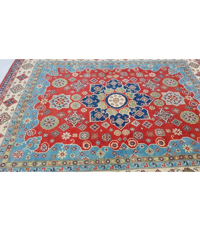 Handgeknüpft wolle kazak teppich 303x240 cm   Orientalisch teppichboden