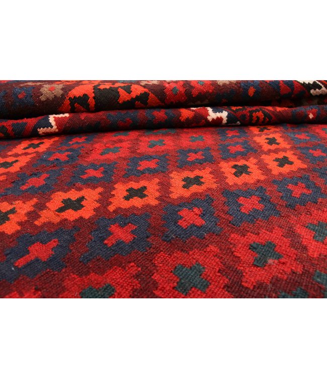 335x255 cm Handgewebte Orientalisch Wolle Kelim Teppich