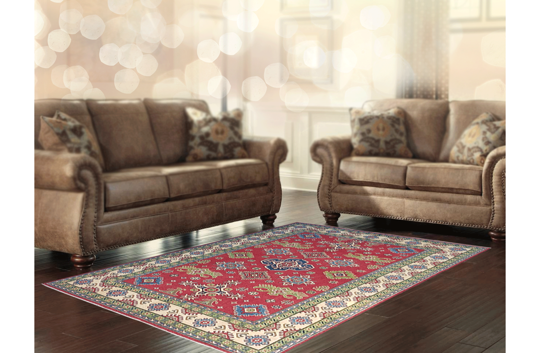 Handgeknüpft wolle kazak teppich 299x202 cm Orientalisch teppich