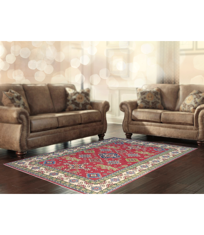 Hand knotted  9'8x 6'6 wool kazak area rug  299x202 cm   Oriental carpet