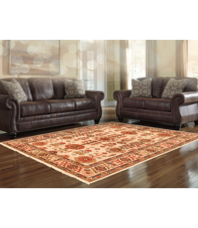 Hand knotted 8'3x6'8 ft ziegler rug Sheep Wool 255x208 cm Area Rug Carpet