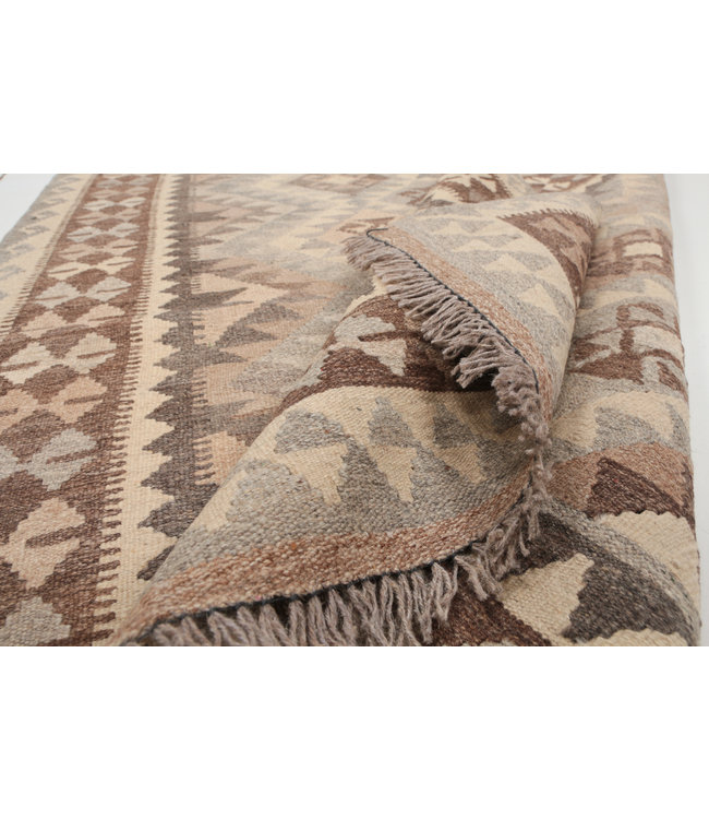 170x128 cm Handgemaakt Natural Kelim Wol Tapijt