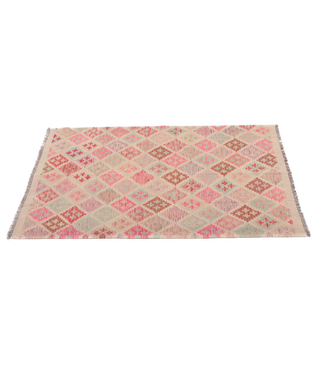 200x150 cm Hand Woven Afghan Wool Kilim Area Rug